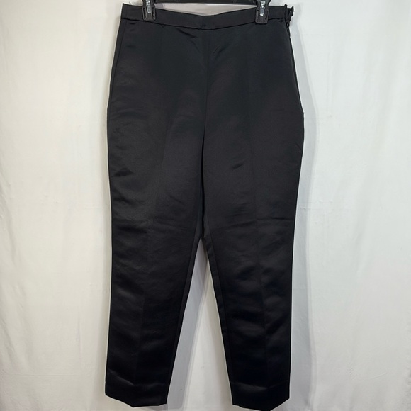 J. Crew Pants - 🍩 J.Crew, black satin cigarette pants